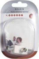 Belkin radio antenna splitter COAX-M/2XCOAX-F (F8V3197AEA)